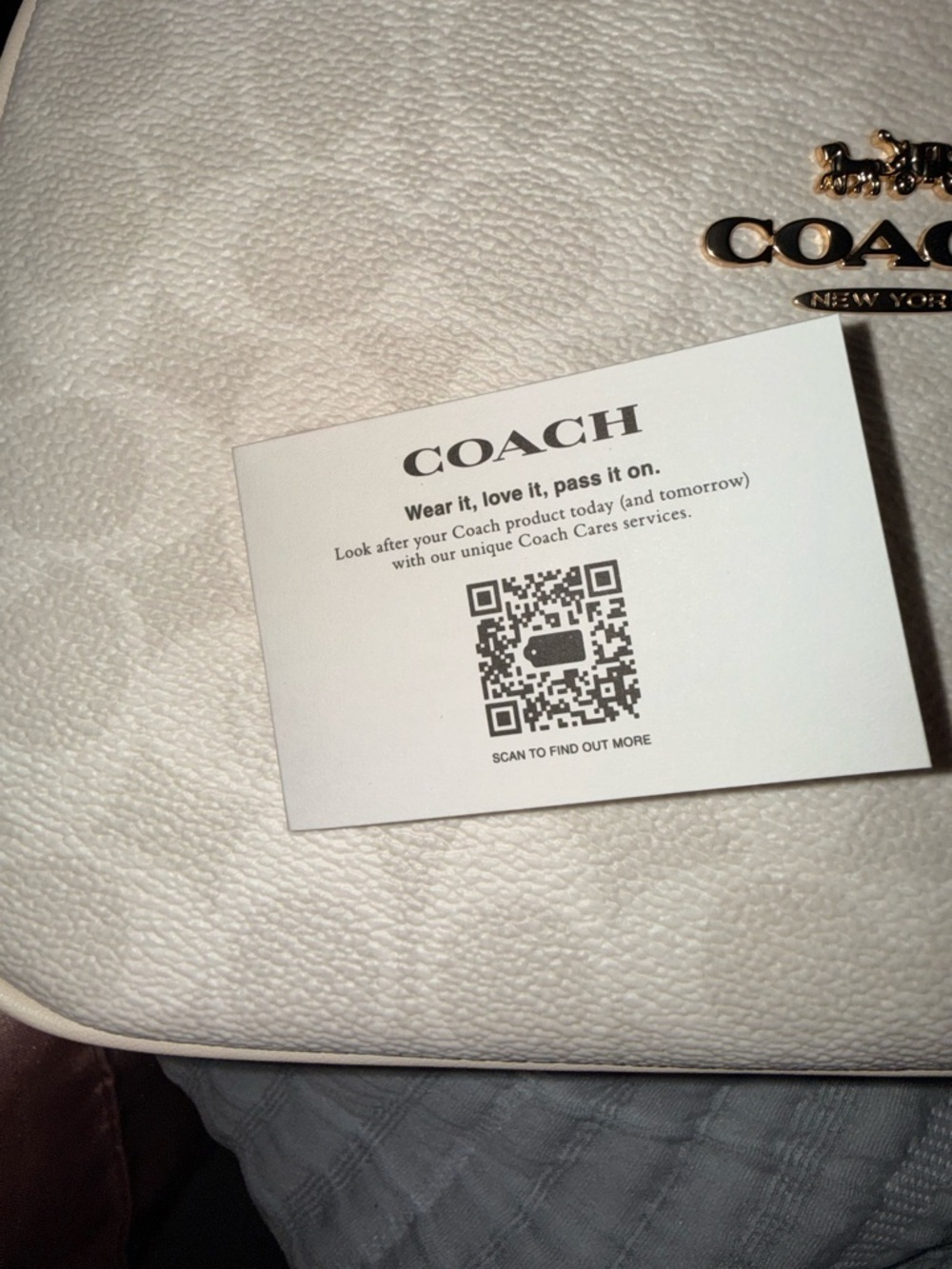 Coach Teri Shoulder Bag in Chalk - Picture 3 of 11